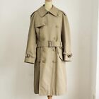 Woman's  Burberrys vintage Trench coat with Belt beige size S.