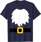 Garden Gnome Costume White Beard And Belt With Buckle Print T-Shirt
