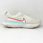 Nike Mens React Infinity Flyknit 2 CT2357-102 White Running Shoes Sneakers 8.5