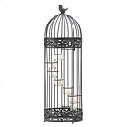 Bird Cage Staircase Candle Stand Iron and Glass