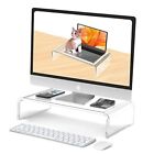 Acrylic Monitor Stand Riser Acrylic Laptop Stand for Desk Clear 14in-1Tier