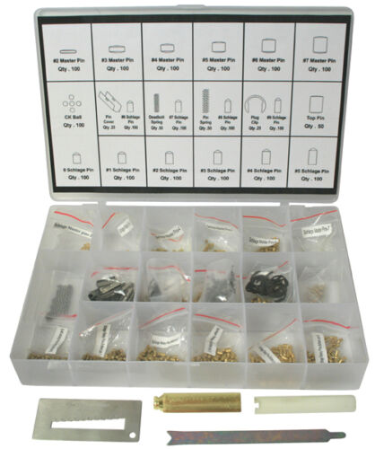 Schlage Rekey Kit 100 Pieces Pin Locksmith Landlord Homeowner Tool Rekeying Set