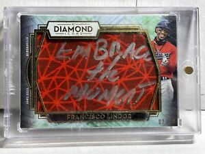 2021 TOPPS DIAMOND ICONS FRANCISCO LINDOR # 2/10 “Embrace The Moment” Relic Card