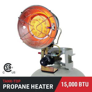 Propane (LP) Single Tank Top Portable Heater 15,000 BTU  - CSA (New)