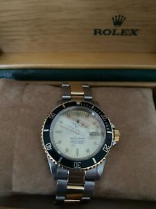 Rolex Submariner 40mm gold / steel Oyster bracelet (non factory Champagne dial)