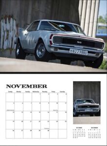 FATHERS DAY GIFT SALE! MUSCLE CARS 2023 WALL CALENDAR  ford chevy dodge classic