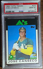 1986 Topps Traded #20T Jose Canseco Rc Athletics Psa 10