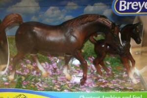 Breyer Freedom Series Chestnut Arabian and Foal Horses #62046 Brand New In Box