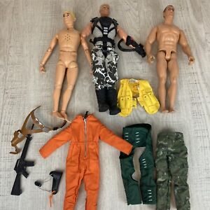 GI Joe Action Figure 12 Inch Lot Of 3 Figures And Accessories Reproduction