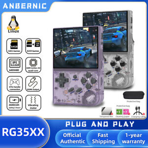 ANBERNIC New 2024 RG35XX Retro Handheld Game Console 3.5 Inch Linux System Gift