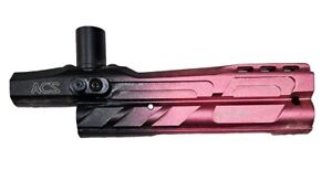 Red Fade Anodized Spyder Paintball Gun Body & 2 Ball Detent Vertical Feed Neck