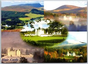 Postcard UK Scotland Blair Castle Glen Garry Grampian Mountains All Seasons