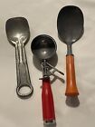 Lot of 3 Vintage Metal Ice Cream Scoops - 3 Styles - Ice Cream Collectibles