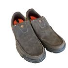 Merrell Traveler Canteen Shoes Mens US 12 Brown Leather Slip On Loafer J42107
