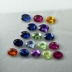 15 Pcs Natural Sapphire Mix Color Oval CERTIFIED Gemstone Lot 7x5 mm