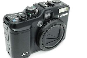 Canon PowerShot G10 14.7MP Compact Digital Camera Black w/ WP-DC28 Used Japan