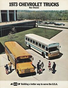 1973 Chevrolet Trucks Dealer Sales Brochure Bus Chassis