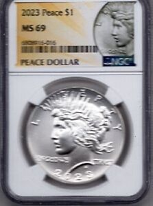 New Listing2023 PEACE NGC MS69 UNCIRCULATED SILVER DOLLAR MINTAGE ONLY 275K FREE SHIPPING!