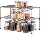 New Listing2-Piece Stackable Kitchen Cabinet Organizer Set