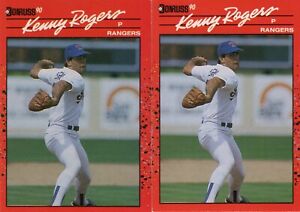 New ListingKENNY ROGERS ROOKIES 2-1990 Donruss #283 One is Error -No Dot after INC on Back