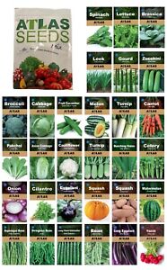 Atlas Vegetable Seeds Survival Garden Kit - Over 50,000 Seeds, 29 Varieties