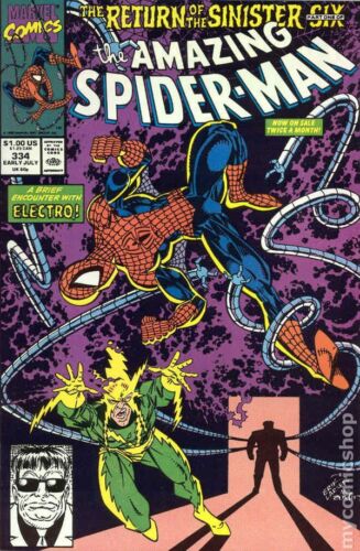 Amazing Spider-Man #334 FN 1990 Stock Image