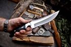 CFK Handmade D2 Custom BISON HORN Hunting Camping BIG GAME Skinner Sport Knife