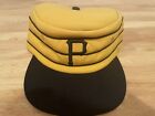Yellow Gold Pittsburgh Pirates Pillbox Roman Pro Fitted Cap Hat Size 7 3/8