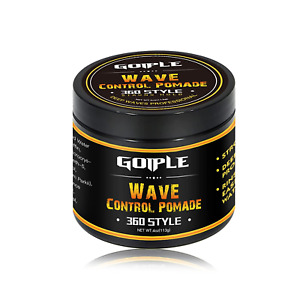 Natural Wave Pomade for Men Strong Hold, Easy Wash 360 Wave Training Hair Cream,