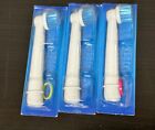 (3) GENUINE Oral-B Replacement Toothbrush Heads FLOSS ACTION - NEW / SEALED