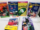 Veggie Tales VHS Movie Tapes Lot of 5 + 1 Kidsongs Children Family Shows