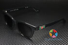 GUCCI GG1116S 001 Rectangular Squared Black Shiny Grey 51 mm Men's Sunglasses