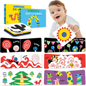 High Contrast Baby Flashcards, Black and White Baby Toys 0-3-6-36 Months, Montes