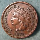 New Listing1871 Indian Head Penny Small Cent United States Coin #224