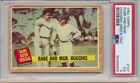 1962 TOPPS BABE RUTH AND MANAGER HUGGINS GREEN TINT #137  PSA 5 EX HOF YANKEES