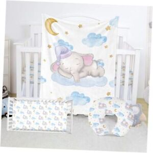 Elephant Crib Bedding Set, Nursery Baby Crib Bedding Sets, 00 Non-customized