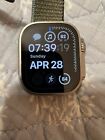 Apple Watch Ultra 49mm Titanium Case with Green Alpine Loop, Small (GPS +..