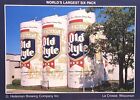 Picture Postcard ~ Worlds Largest Six Pack & Token. LaCrosse, Wisconsin. #-3932