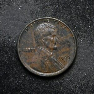 New Listing1920-S Lincoln Wheat Cent XF Dark in Color (bb13814)