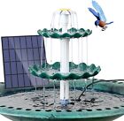 Solar Bird Bath Fountain, 3 Tier Bird Bath with 3.5W Solar Water Fountain, Sola