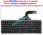New for Asus X54C-ES91 X54C-BBK3 X53U X53E X53E-XR1 X53E-XR2 keyboard RU/Russian