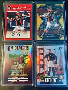 Buster Posey Lot Topps Donruss Gold /10 SP Insert Auto Autograph Panini Prizm