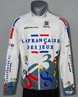 Sibille La Francaise Des Jeux Cycling Jersey Bike Mens Full Zip Shirt Size L
