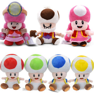 Super Mario Bros Stuffed Toys Toad Toadette Mushroom Plush Doll Birthday Gifts