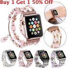 For Apple Watch Band Bling Agate Beads Bracelet iWatch Strap Series 5 4 3 2 40MM