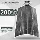 200W Watt Flexible Solar Panel 12V Mono Home RV Rooftop Camping Off-Grid Power