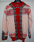 Dale of Norway Setesdal Jacket Norwegian Wool Ski Red White Size XS 48