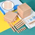 Montessori Wooden Base Ten Blocks Math Manipulative Counting Math Games Toy
