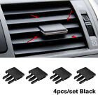 4pcs Car Accessories Air Conditioning Vent Louvre Blade Adjust Slice Clips Black (For: More than one vehicle)