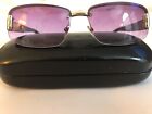 Vintage Authentic Gucci Rimless Brown Preowned Sunglasses with Case
